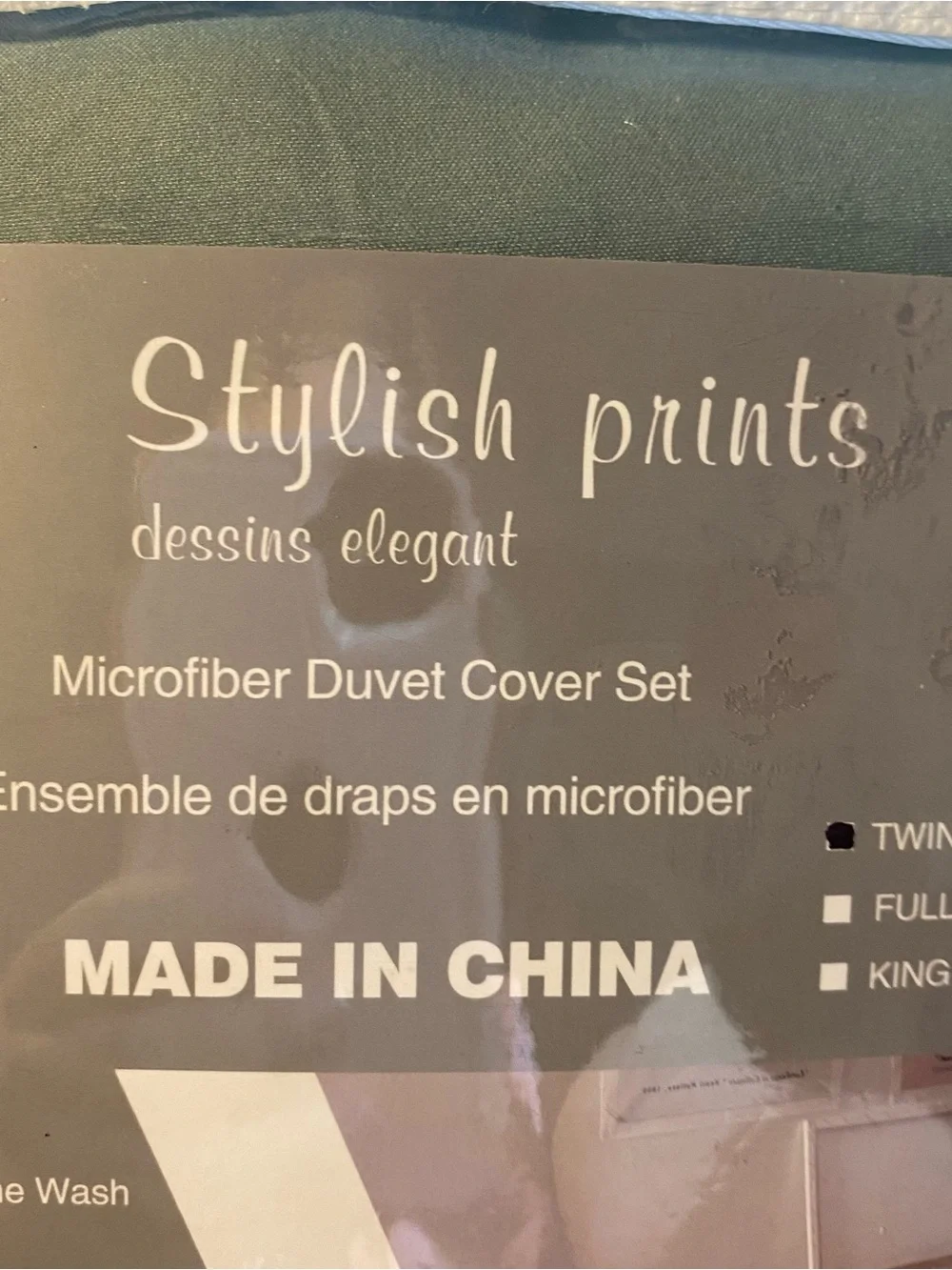 *CLEARANCE* TOUDERETH Microfiber Duvet Cover Set Sage Green Twin w/pillow case